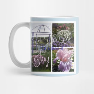 Floral Shabby Chic Collage Dance of Joy Inspirational Saying Mug